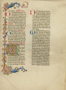 Dekorierte Initiale G von Master of the Brussels Initials