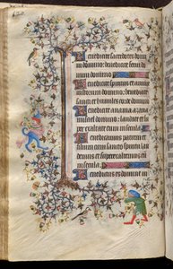 Stundenbuch von Karl dem Edlen, König von Navarra (1361-1425): fol. 60v, Text von Master of the Brussels Initials and Associates