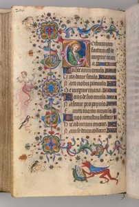 Stunden von Karl dem Edlen, König von Navarra 1361-1425: fol. 102v, Text, ca. 1405
