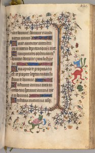 Stundenbuch von Karl dem Edlen, König von Navarra 1361-1425: fol. 205r, Text, um 1405