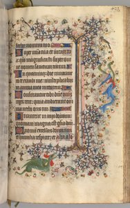 Stundenbuch von Karl dem Edlen, König von Navarra 1361-1425: fol. 206r, Text, um 1405