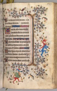 Stunden von Charles dem Edlen, König von Navarra 1361-1425: fol. 208r, Text, ca. 1405