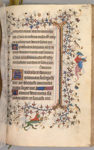 Stundenbuch von Karl dem Edlen, König von Navarra 1361-1425: fol. 228r, Text, ca. 1405 von Master of the Brussels Initials and Associates