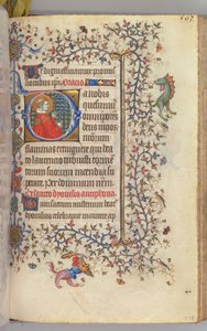 Stundenbuch von Karl dem Edlen, König von Navarra 1361-1425, fol. 276r, St. Laurentius, um 1405 von Master of the Brussels Initials and Associates