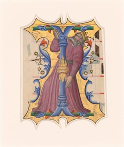 Initiale I mit David von Master of the Cypresses