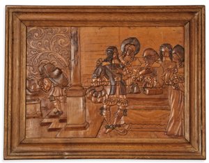 Eger-Intarsienplatte, Mitte des 17. Jahrhunderts von Master of the Decorated Background