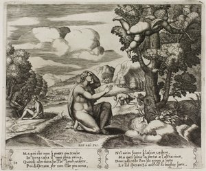 Amor flieht vor Psyche