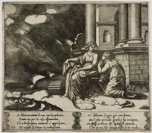 Proserpina gibt Psyche die Schachtel der Schönheit