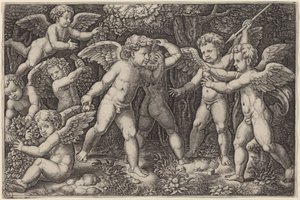 Putti beim Spielen