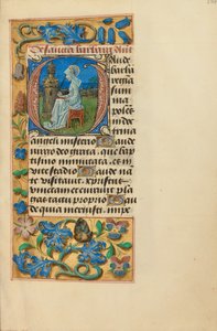 Initiale G: Heilige Barbara