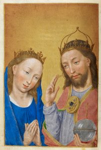 Christus und die Jungfrau Maria von Master of the Dresden Prayer Books