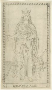 Rhetorik, Tafel 23 aus Kunst und Wissenschaft von Master of the E Series Tarocchi
