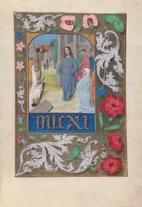 Stundenbuch der Königin Isabella die Katholische, Königin von Spanien: Fol. 220r, Auferweckung des Lazarus, um 1500