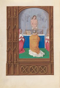 Stunden der Königin Isabella der Katholischen, Königin von Spanien: Fol. 264v, Messe des Heiligen Gregor von Master of the First Prayerbook of Maximillian