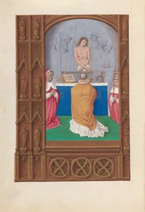 Stunden der Königin Isabella der Katholischen, Königin von Spanien: Fol. 264v, Messe des Hl. Gregor, ca. 1500 von Master of the First Prayerbook of Maximillian