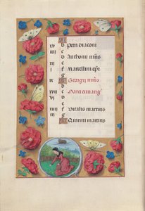 Stundenbuch der Königin Isabella der Katholischen, Königin von Spanien: Fol. 5v, April