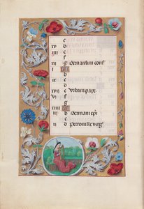 Stundenbuch der Königin Isabella die Katholische, Königin von Spanien: Fol. 6v, Mai, um 1500