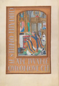 Stundenbuch der Königin Isabella der Katholischen, Königin von Spanien: Fol. 87v, Feier der Messe, um 1500