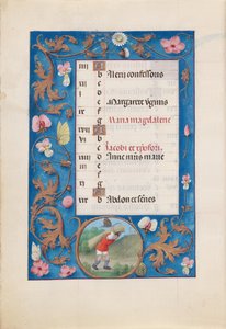 Stunden der Königin Isabella der Katholischen, Königin von Spanien: Fol. 8v, Juli