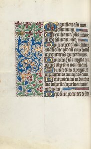 Stundenbuch Gebrauch von Rouen: fol. 107v, um 1470 von Master of the Geneva Latini