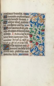 Stundenbuch Gebrauch von Rouen: fol. 108r, um 1470 von Master of the Geneva Latini