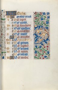 Stundenbuch Gebrauch von Rouen: fol. 10r, ca. 1470 von Master of the Geneva Latini