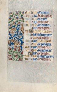 Stundenbuch Gebrauch von Rouen: fol. 1v, um 1470