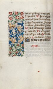 Stundenbuch Gebrauch von Rouen: fol. 63v, ca. 1470 von Master of the Geneva Latini