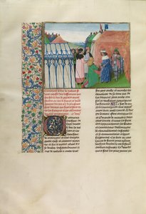 König Karl VI. von Frankreich empfängt den Herzog von Jülich von Master of the Getty Froissart