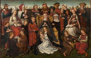 Die Familie der Heiligen Anna, ca. 1500-10 von Master of the Holy Family of St. Anne