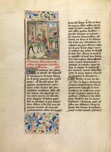 Alexander befiehlt die Zerstörung des überschüssigen Gepäcks seiner Armee