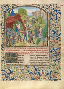 Alexanders Krankheit am Fluss Cydnus und der Tod von Sisinnes von Master of the Jardin de vertueuse consolation