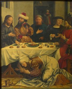 Christus im Haus des Simon des Pharisäers, ca. 1510-1520 von Master of the Magdalen Legend
