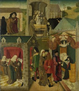Heilige Elisabeth von Ungarn pflegt die Kranken in Marburg