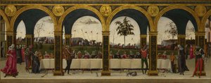 Die Geschichte von Griselda. Teil III: Wiedervereinigung, ca. 1490-1495 von Master of the Story of Griselda