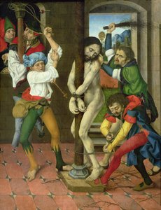 Die Geißelung Christi, Seitenflügel des Passionsaltars (Tafelbild)