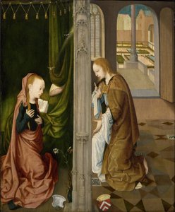 Verkündigung, ca. 1470-80 von Master of the Virgo Inter Virgines