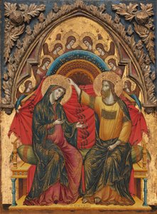 Die Krönung der Jungfrau, 1324 von Master of the Washington Coronation