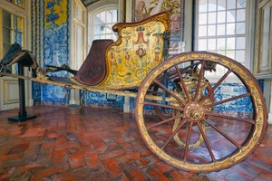 Queluz-Palast, Queluz, Portugal. Geschmückte Kutsche von Mateus Vicente de Oliveira