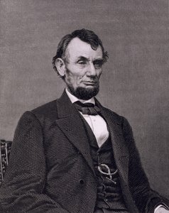 Abraham Lincoln, graviert nach einem Foto von William G. Jackman von Mathew (after) Brady
