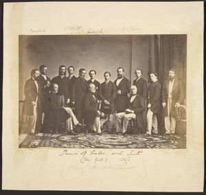 Prinz von Wales und Gefolge (New York). 1860 von Mathew B. Brady