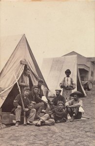 [Lagerszene mit Soldaten der 22. New York State Miliz, Harper