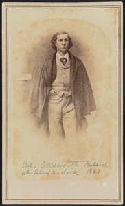 Carte-de-visite Porträt von Col. Elmer Ephraim Ellsworth