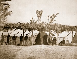 Allgemeines Krankenhaus, City Point, 1861-65 von Mathew B. Brady