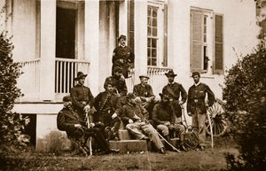 Die 164. New Yorker Freiwilligen bei General McMahons Hauptquartier, 1861-65