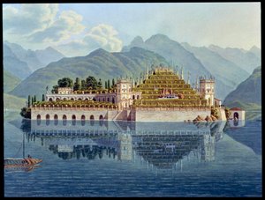 Die terrassierten Gärten, Isola Bella, Lago Maggiore, Italien