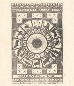 Kalenderumschlag 1896 von Mathieu Lauweriks