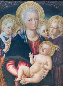 Madonna mit Kind und Engeln von Matteo di (c.1430 95) Giovanni