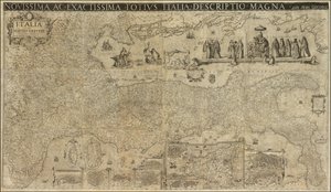 1630 Karte von Italien von Matthaeus Greuter, veröffentlicht 1657 von Stefano Scolari von Matthaus Greuter