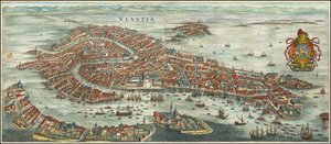 Vogelperspektive von Venedig 1636 von Matthäus Merian von Matthaus Merian